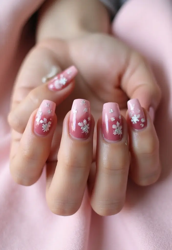 20 Stunning Floral Spring Nail Designs That Will Bloom Your Creativity! - 10. Ombre Floral